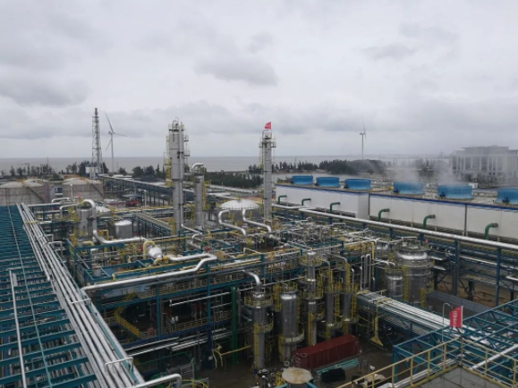 海（hǎi）南華盛（shèng）24萬噸/年雙（shuāng）酚A裝置一次投料開車成功